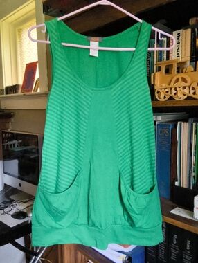 SoSik Bright Green Tank with Pockets